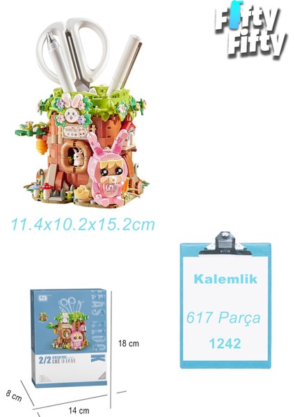 Loz Creative Serisi Sevimli Kalemlik Gri -LZ1241 (692 Parça) Oyuncak Yapım Seti modelleri