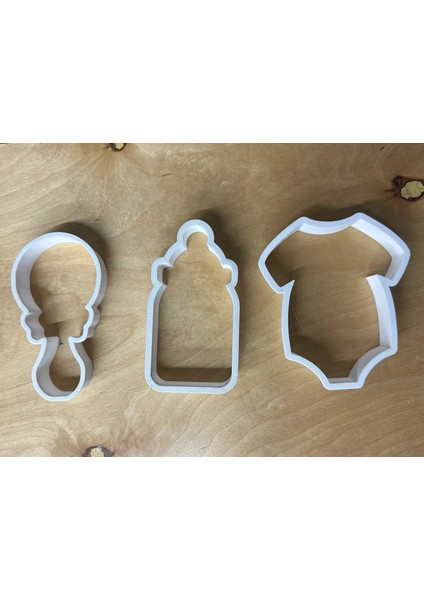 3'lü Baby Shower Kurabiye Kalıbı