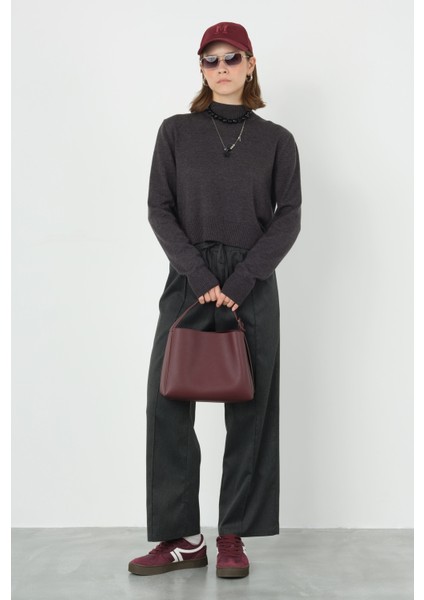 Önü Dikiş Detaylı Pantolon Antrasit fiyatları