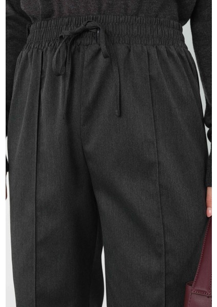 Önü Dikiş Detaylı Pantolon Antrasit modelleri