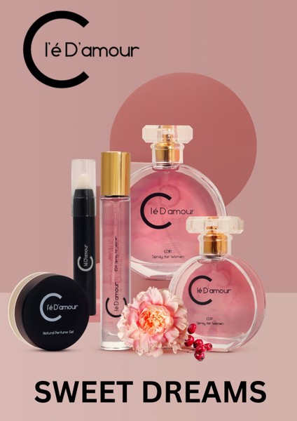 Cle D'amour Kadın Jel Parfüm 15 ml - Sweet Dreams (ÇİÇEKSİ) Natural Women - Vegan fırsatları