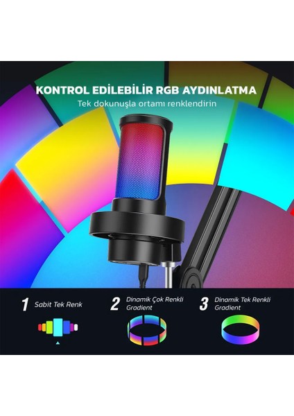 Ampligame A8T USB Yayıncı Bilgisayar Mikrofonu