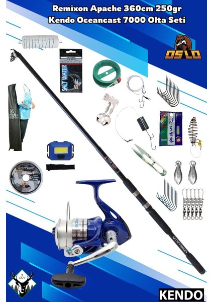 Apache 360CM 250GR Kendo Oceancast 7000 Olta Seti