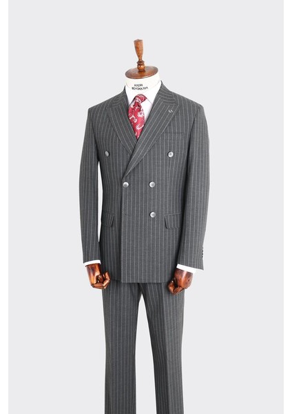 Kırlangıç Yaka Kruvaze Erkek Takım ELBISE-KAX1200S fiyatları