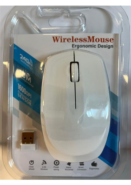 Elba G-229 Beyaz 2.4ghz Kablosuz Mouse