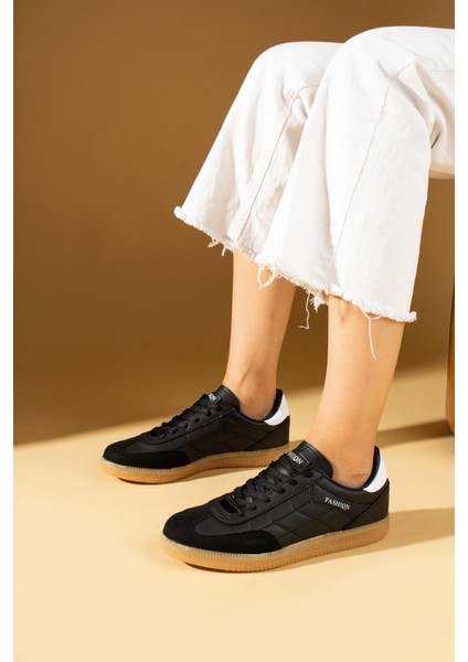 Dikiş Detaylı Rahat Taban Bağcıklı Kadın Sneakers 001-1007-24ZÇT