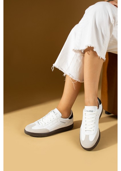 Dikiş Detaylı Rahat Taban Bağcıklı Kadın Sneakers 001-1007-24ZÇT fiyatları