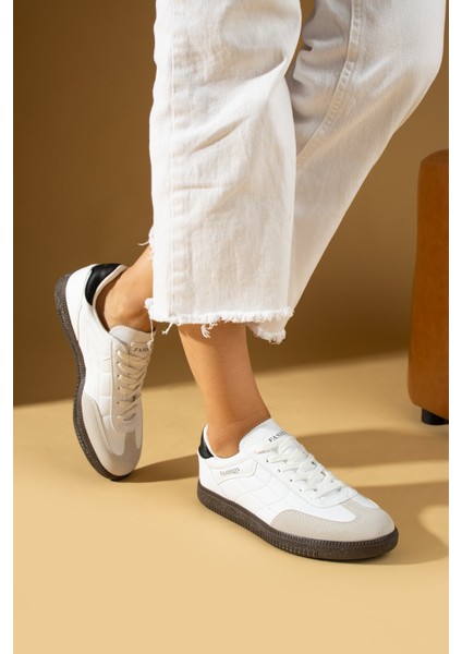 Dikiş Detaylı Rahat Taban Bağcıklı Kadın Sneakers 001-1007-24ZÇT modelleri
