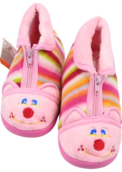 Eva Comfortline Kaydırmaz Taban Keçe Kumaşlı, Iç Astarlı Üşümeyen Ayaklar Bilekli Cırtlı Unisex Erkek Çocuk ve Kız Çocuk Panduf Ev Ayakkabısı