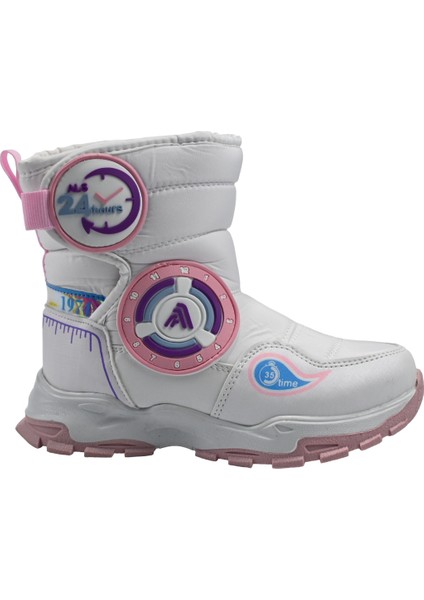 Boot's Çırtlı & Bağçıklı Ortapedik & Anatomik Sağlam Kaymaz Tabanlı Uzun Konçlu Içi Kürklü Nefes Alan Çocuk Snow Boot