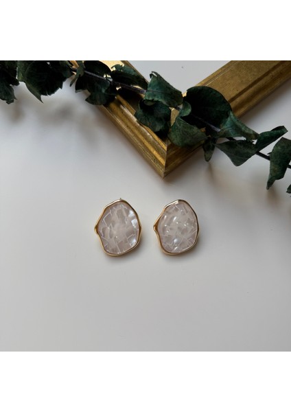 Kristal Oval Küpe