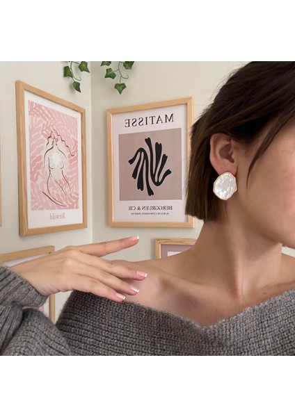 Kristal Oval Küpe