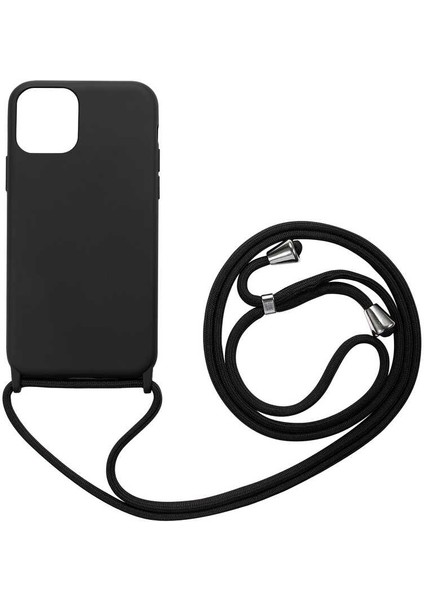 Apple iPhone 12 Pro Max Kılıf Zore Ropi Kapak-Siyah