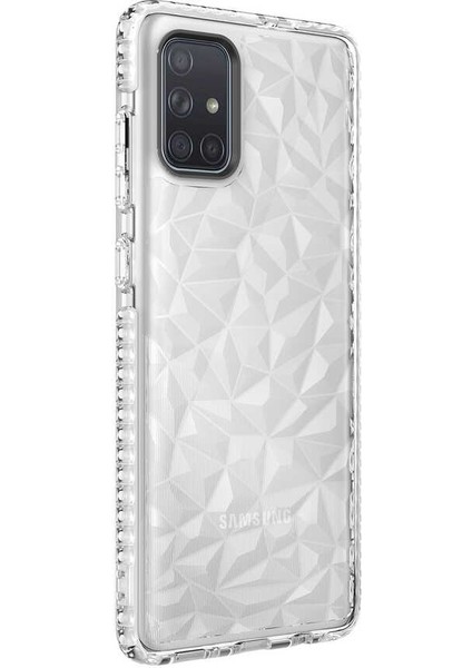 Galaxy A71 Kılıf Zore Buzz Kapak-Beyaz