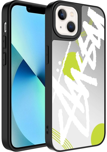 Apple iPhone 14 Uyumlu Aynalı Desenli Kamera Korumalı Parlak Zore Mirror Kapak-Love fiyatları