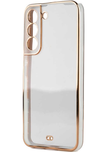 Galaxy S22 Plus Kılıf Zore Voit Clear Kapak-Beyaz
