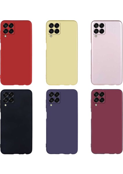 Galaxy M33 Kılıf Zore Premier Silikon Kapak-Mürdüm
