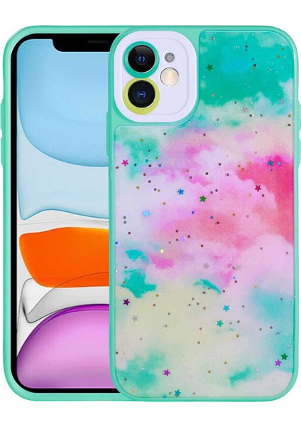 Apple iPhone 11 Kılıf Kamera Korumalı Sert Desenli Zore Pami Kapak-No5