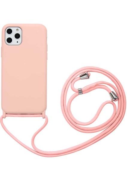 Apple iPhone 11 Pro Kılıf Zore Ropi Kapak-Pembe Açık