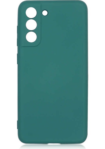 Galaxy S21 Fe Kılıf Zore Mara Laaakan Kapak-Koyu Yeşil