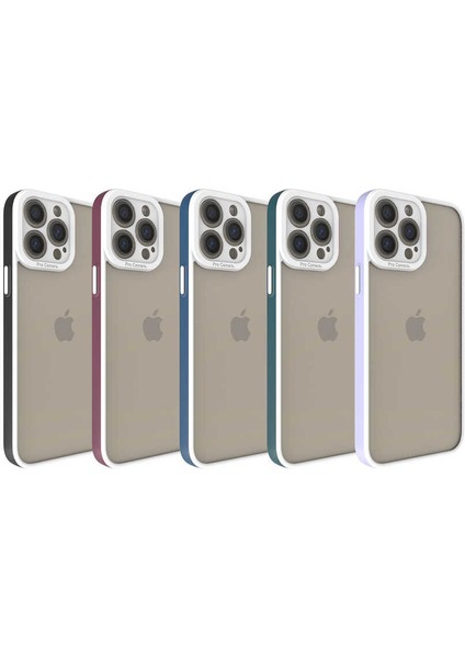 Apple iPhone 13 Pro Max Kılıf Zore Mima Kapak-Mürdüm