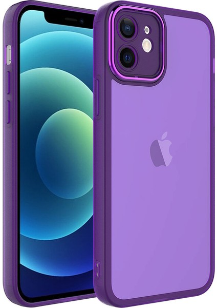Apple iPhone 11 Uyumlu Kamera Korumalı Transparan Zore Post Kapak-Mavi