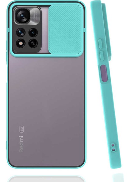 Xiaomi Redmi ZORE Infinix Note 11 Pro Plus 5g Kılıf Zore Lensi Kapak-Turkuaz