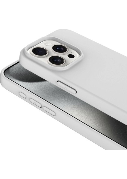 Apple iPhone 15 Pro Kılıf Zore Lsr Laaakan Kapak-Titanyum