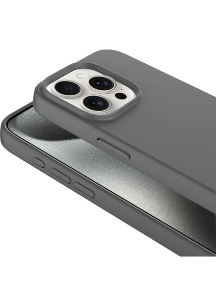 Apple iPhone 15 Pro Kılıf Zore Lsr Laaakan Kapak-Titanyum