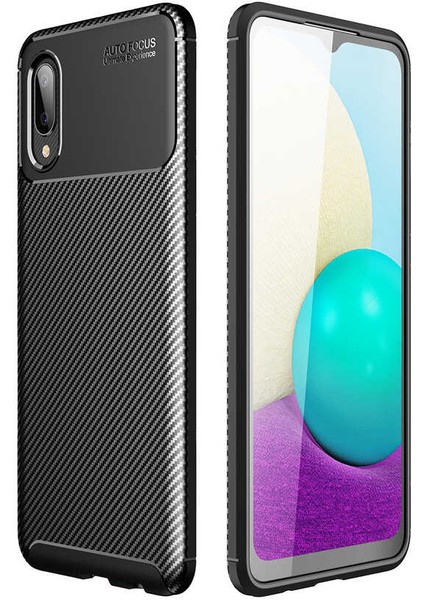 Galaxy A02 Kılıf Zore Negro Silikon Kapak-Siyah