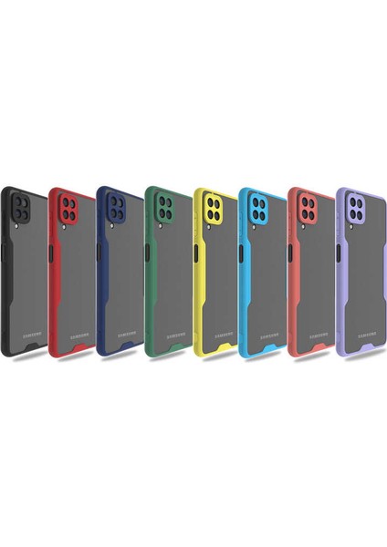 Galaxy M12 Kılıf Zore Parfe Kapak-Lacivert