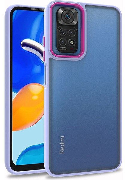 Xiaomi Redmi Note 11 Pro 5g Kılıf Zore Flora Kapak-Lila