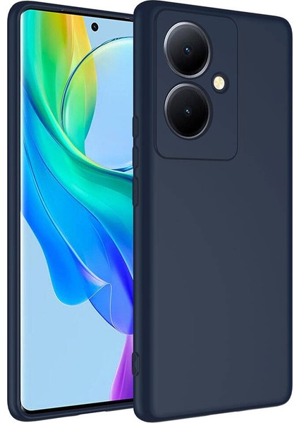 Vivo V29 Lite 5g Kılıf Zore Mara Laaakan Kapak-Lacivert