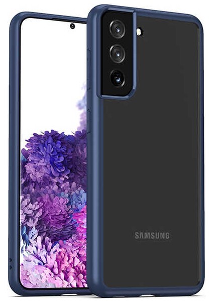 Galaxy S21 Plus Kılıf Zore Hom Silikon-Lacivert
