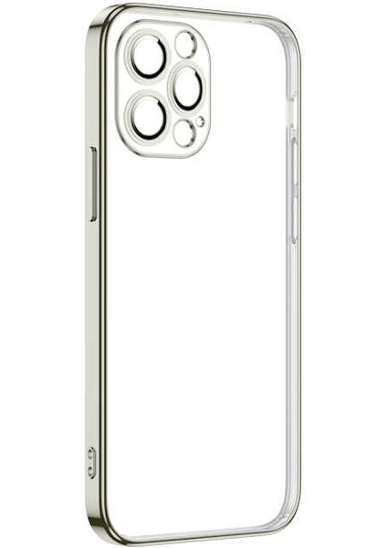 Apple iPhone 13 Pro Kılıf Zore Krep Kapak-Gümüş