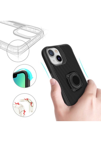 Apple iPhone 13 Uyumlu Zore Timo Kapak-Siyah