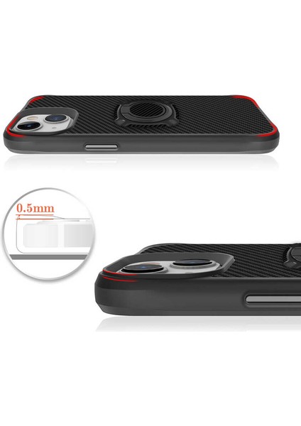 Apple iPhone 13 Uyumlu Zore Timo Kapak-Siyah