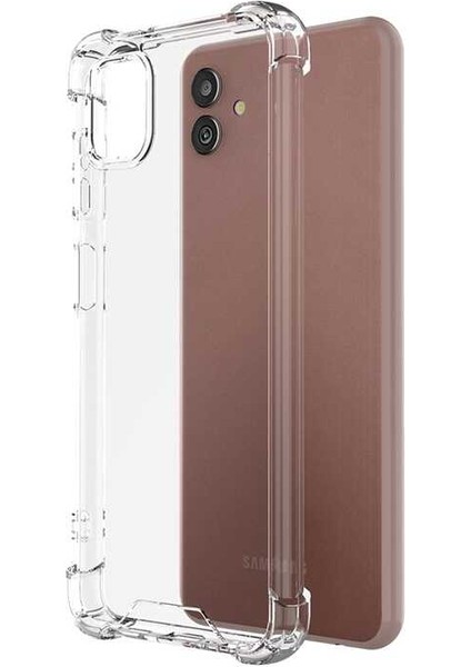 Galaxy A04 Kılıf Zore Nitro Anti Shock Silikon-Renksiz