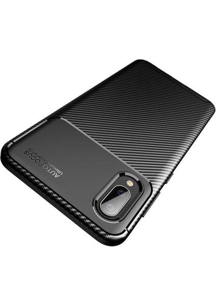Galaxy A02 Kılıf Zore Negro Silikon Kapak-Kahverengi