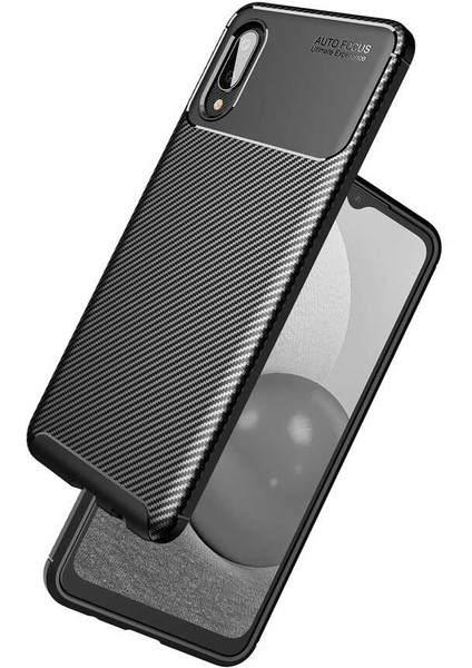 Galaxy A02 Kılıf Zore Negro Silikon Kapak-Kahverengi