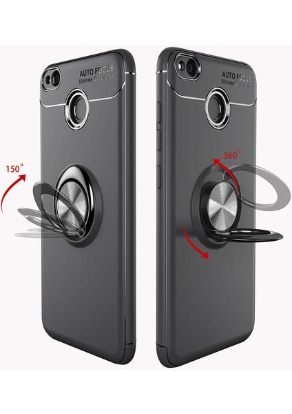 Xiaomi Redmi 4x Kılıf Zore Ravel Silikon Kapak-Kırmızı