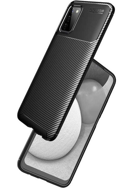 Galaxy A03S Kılıf Zore Negro Silikon Kapak-Siyah