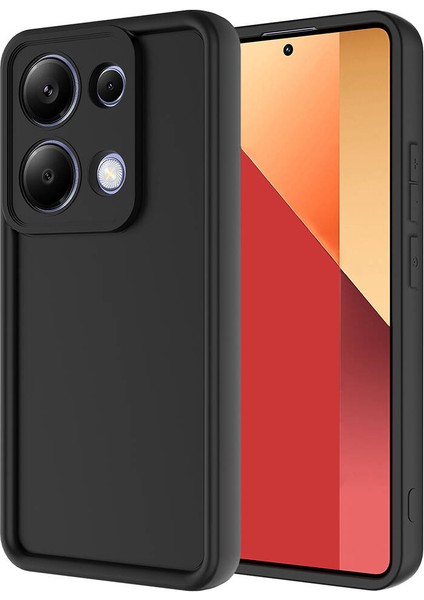 Xiaomi Redmi Note 13 Pro 4g Kılıf Kamera Korumalı Zore Ananas Kapak-Siyah