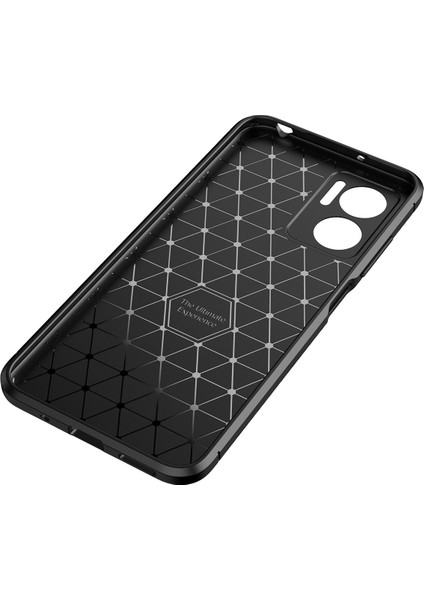Xiaomi Redmi Note 11E Kılıf Zore Negro Silikon Kapak-Siyah