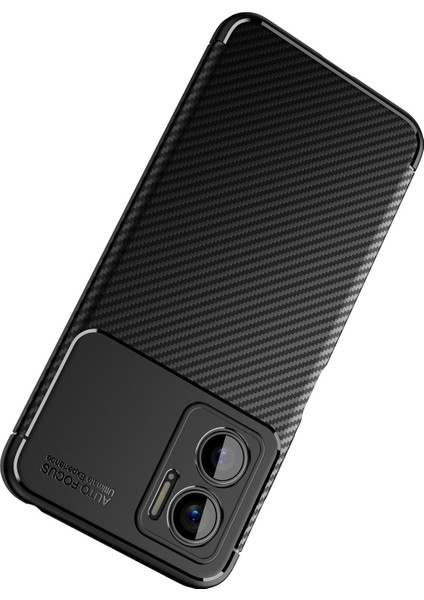 Xiaomi Redmi Note 11E Kılıf Zore Negro Silikon Kapak-Siyah
