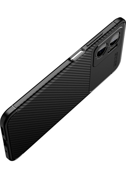 Xiaomi Redmi Note 11E Kılıf Zore Negro Silikon Kapak-Siyah
