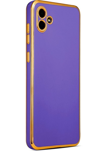 Galaxy A04 Kılıf Zore Bark Kapak-Derin Mor