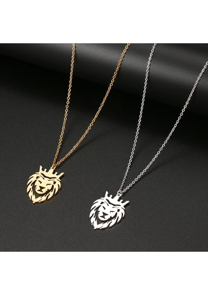 Aslan Figürü Gümüş Kolye modelleri