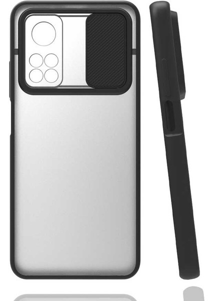 Xiaomi Mi 10T Pro 5g Kılıf Zore Lensi Kapak-Siyah
