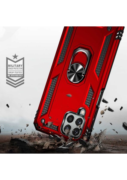 Galaxy M33 Kılıf Zore Vega Kapak-Kırmızı